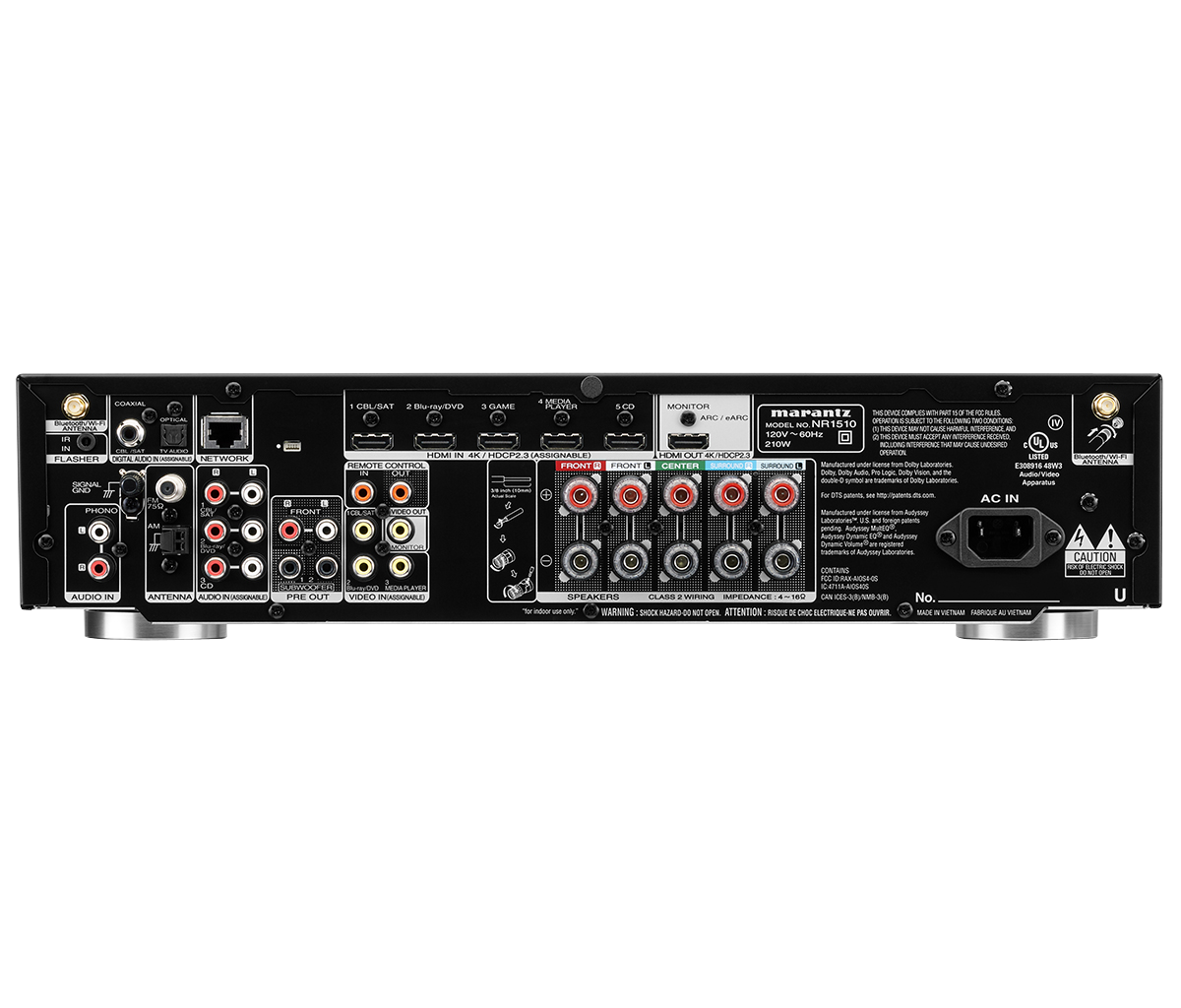 Marantz NR1510/N1B 5.2 Ricevitore Surround (Nero)