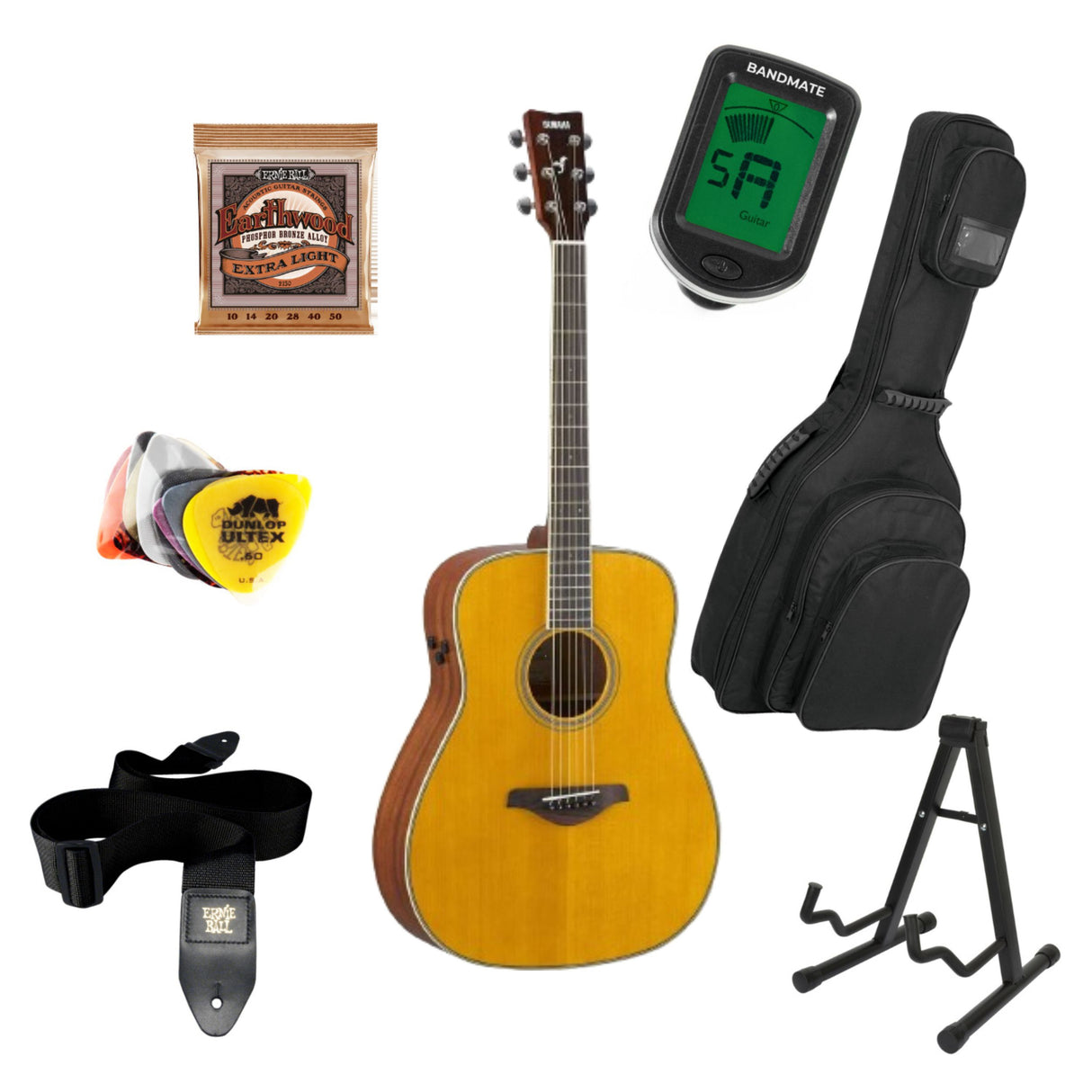 Yamaha FG-TA TransAcoustic Startpakke