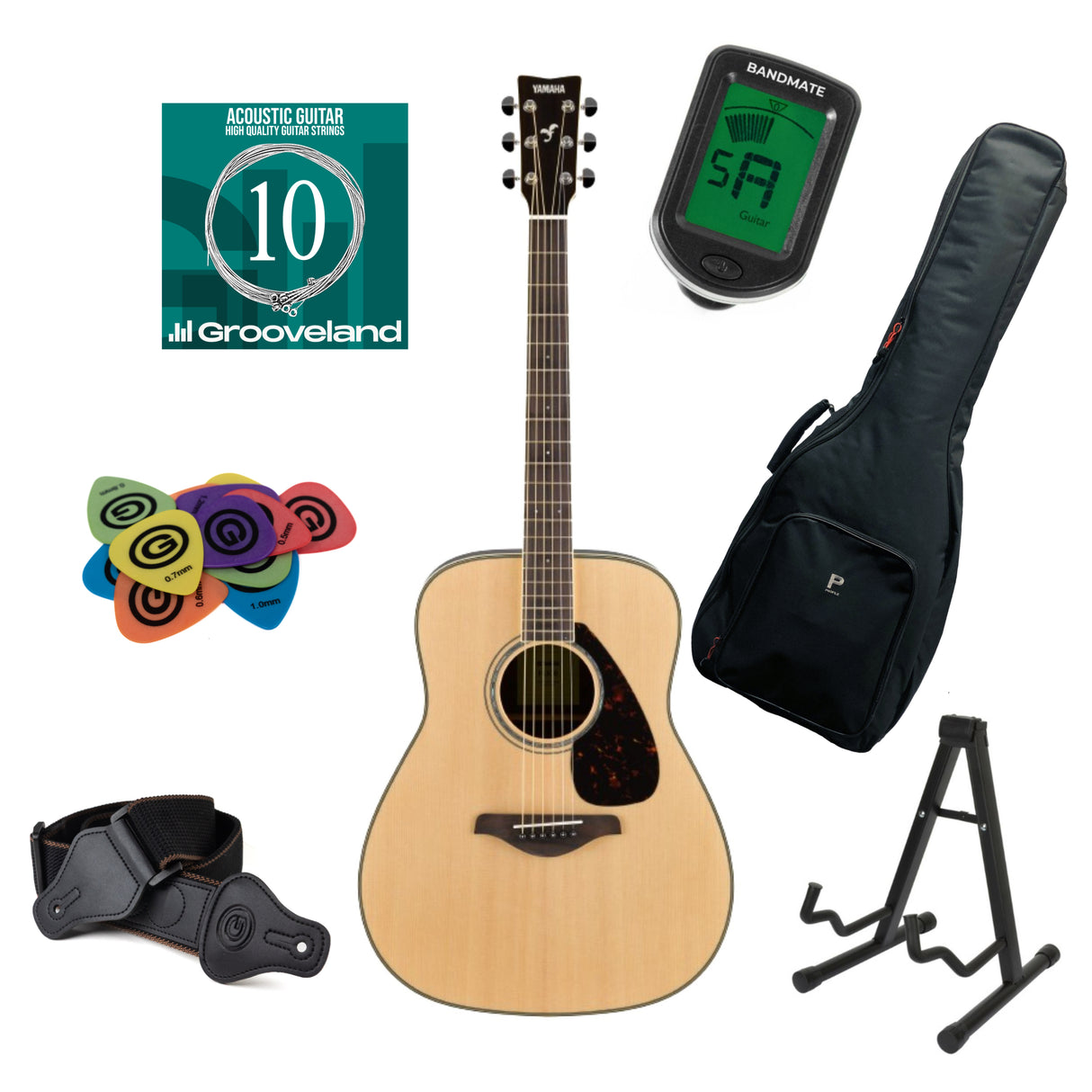 Yamaha FG830 NT Starter Kit (Natural)