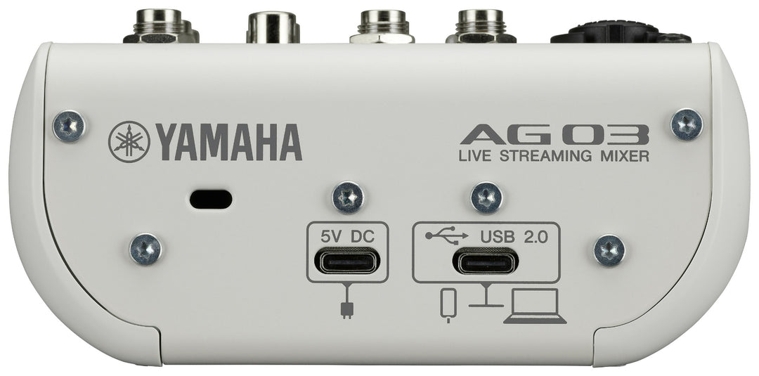 Yamaha AG03 MkII - Bundle per Live Streaming (Bianco)