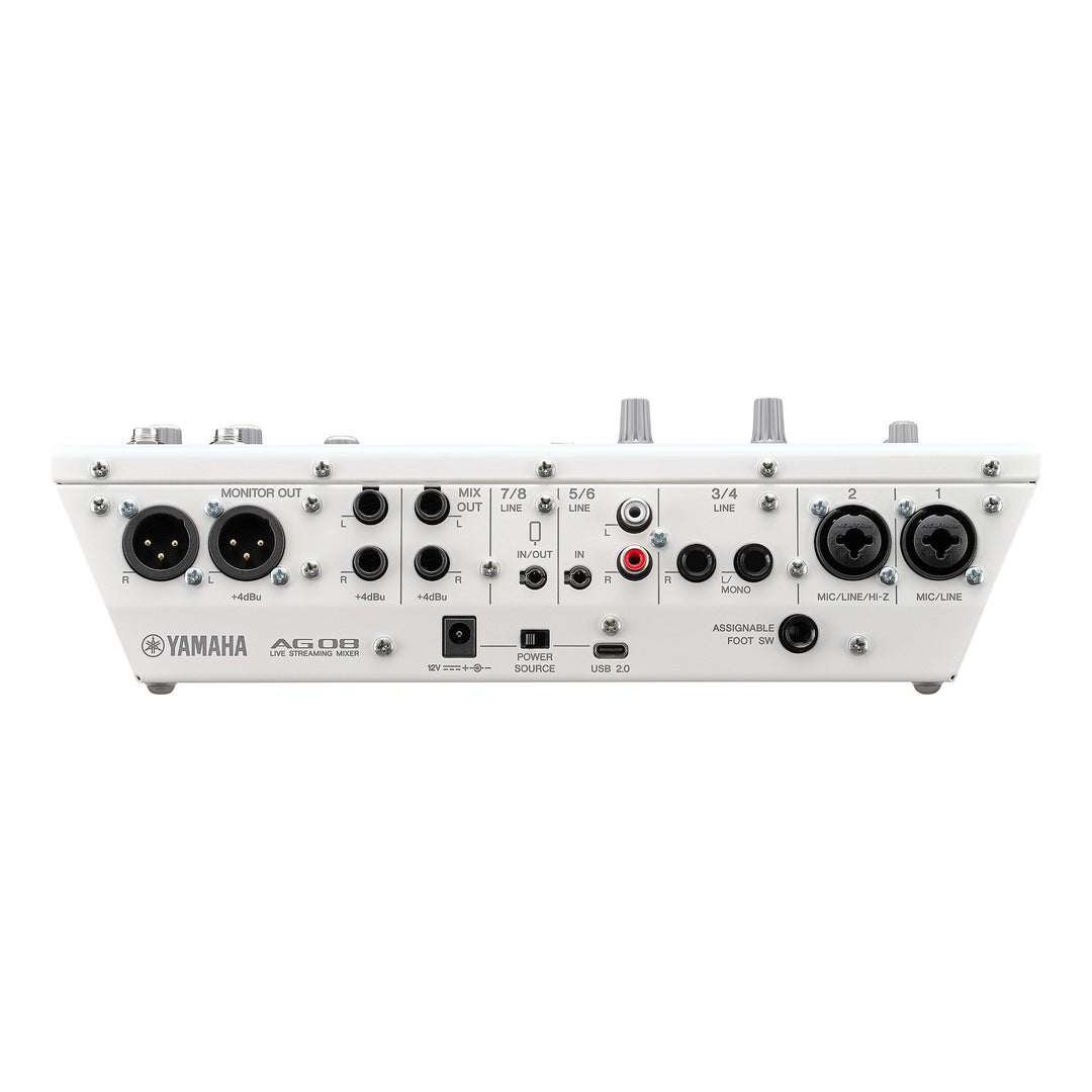 Yamaha AG08 - Mixer per live streaming (Bianco)