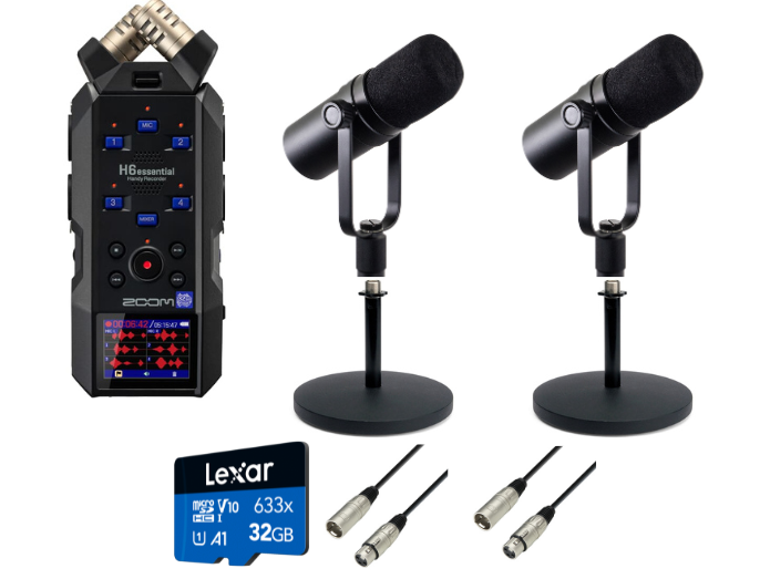 Zoom H6e Essential Podcast Pakke (2 Persone)