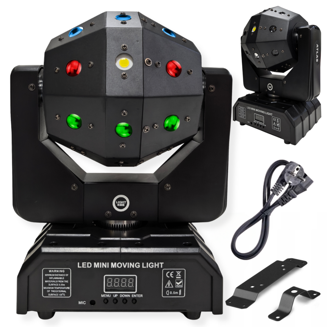 Light4Me ATLAS 4-in-1 Moving LED multieffetto