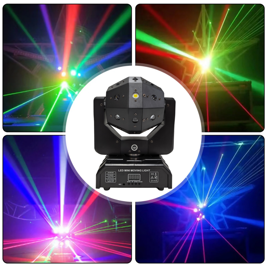 Light4Me ATLAS 4-in-1 Moving LED multieffetto