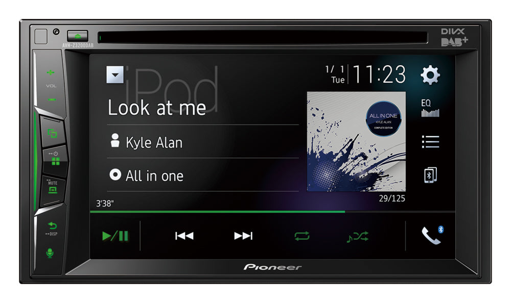 Pioneer AVH-Z3200DAB Apple Carplay , Bluetooth and DAB Radio