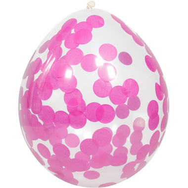 Palloncini con Confetti (Rosa, 30cm)