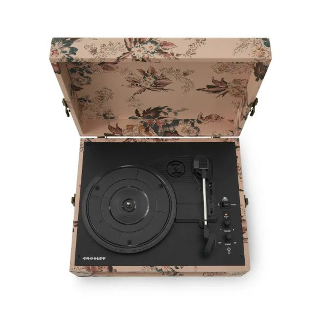 Crosley Voyager Giradischi Bluetooth bidirezionale (Floral)
