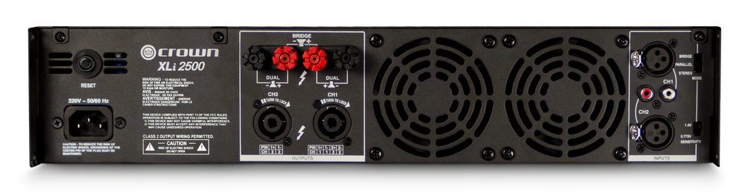 Crown XLi2500 Amplificatore di potenza (2x500W, 8 Ohm)
