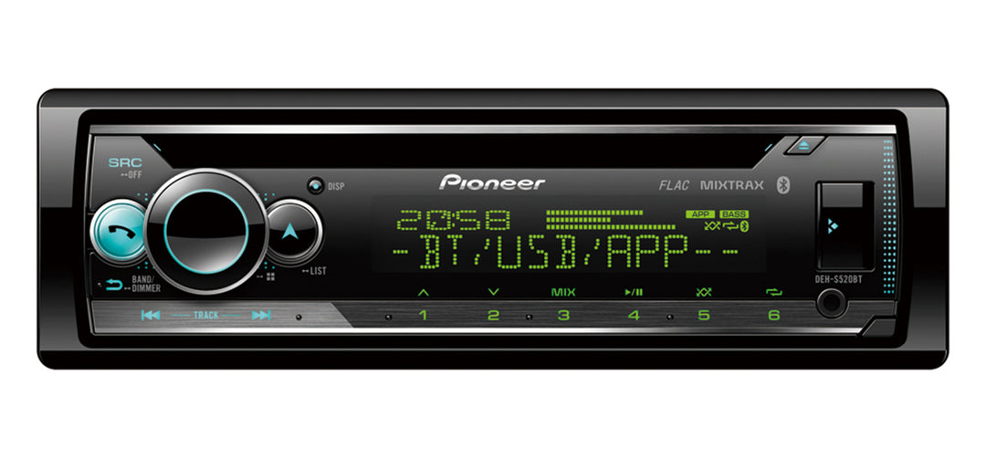 Pioneer DEH-S520BT 1-DIN Autoradio con CD, Bluetooth e Spotify