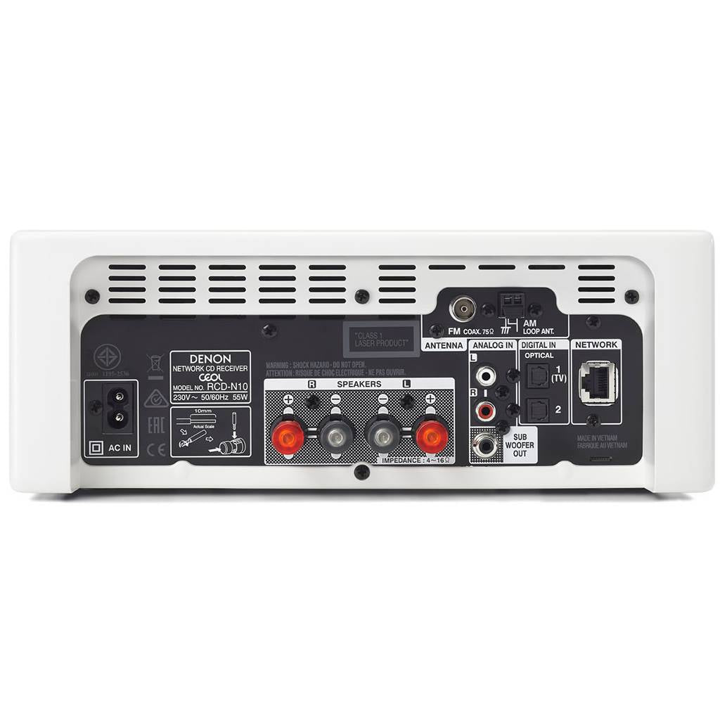 Denon RCD-N10W Mini system, White
