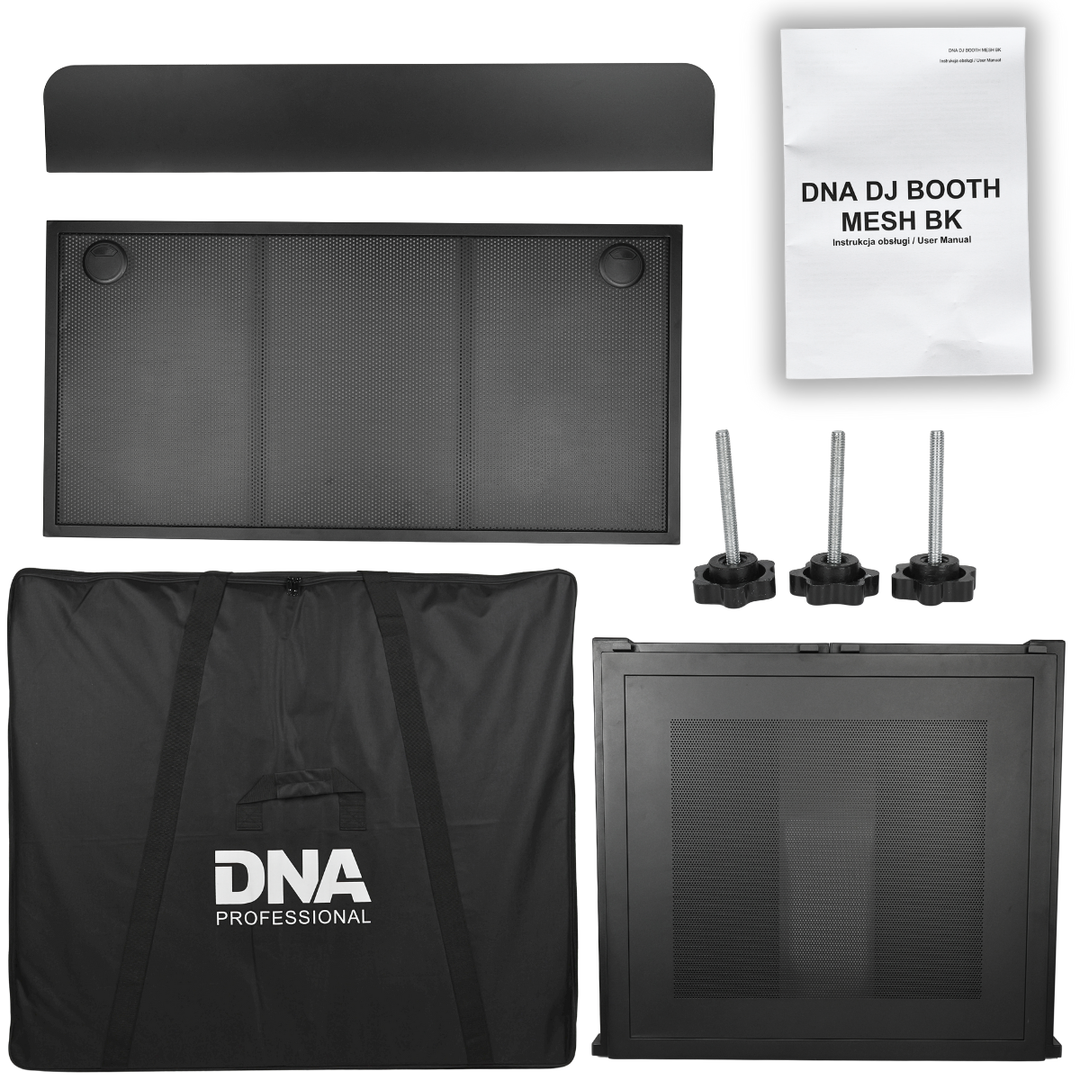 DNA DJ BOOTH MESH BK DJ-stand, nero