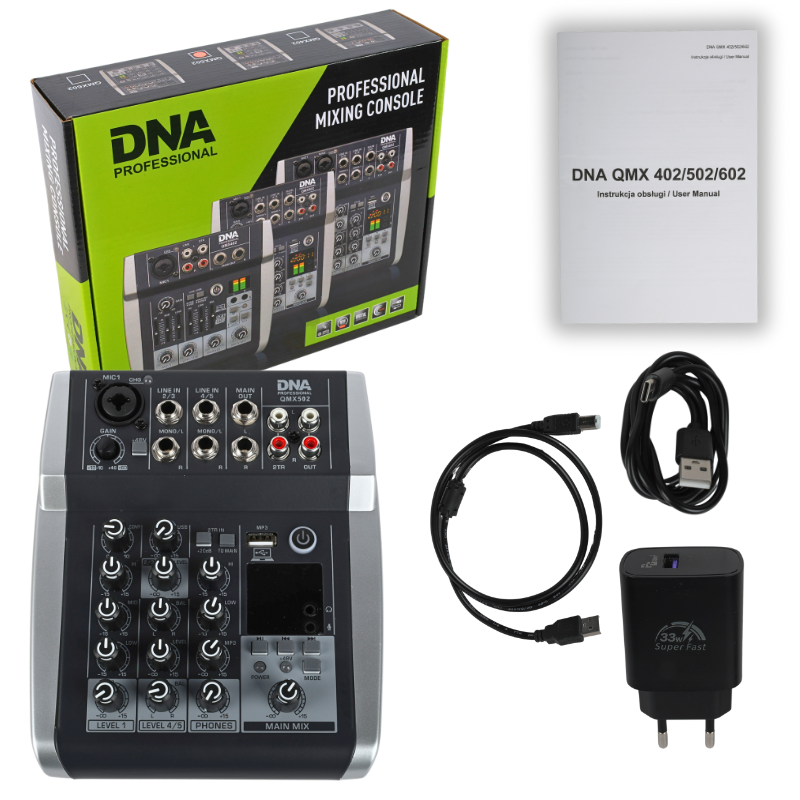 DNA QMX502 Mixer audio a 5 canali