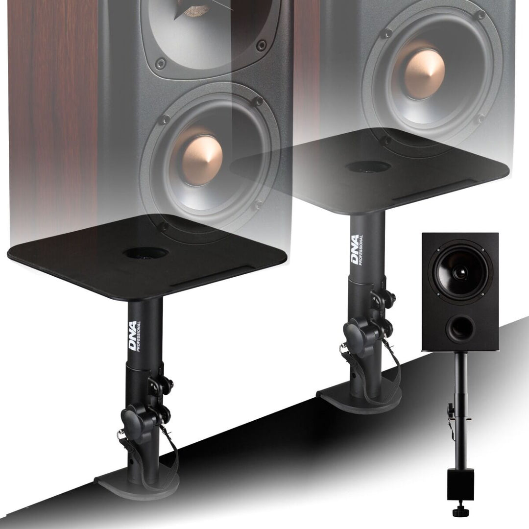 Supporti per monitor da studio con morsetto da tavolo (2 pz.)