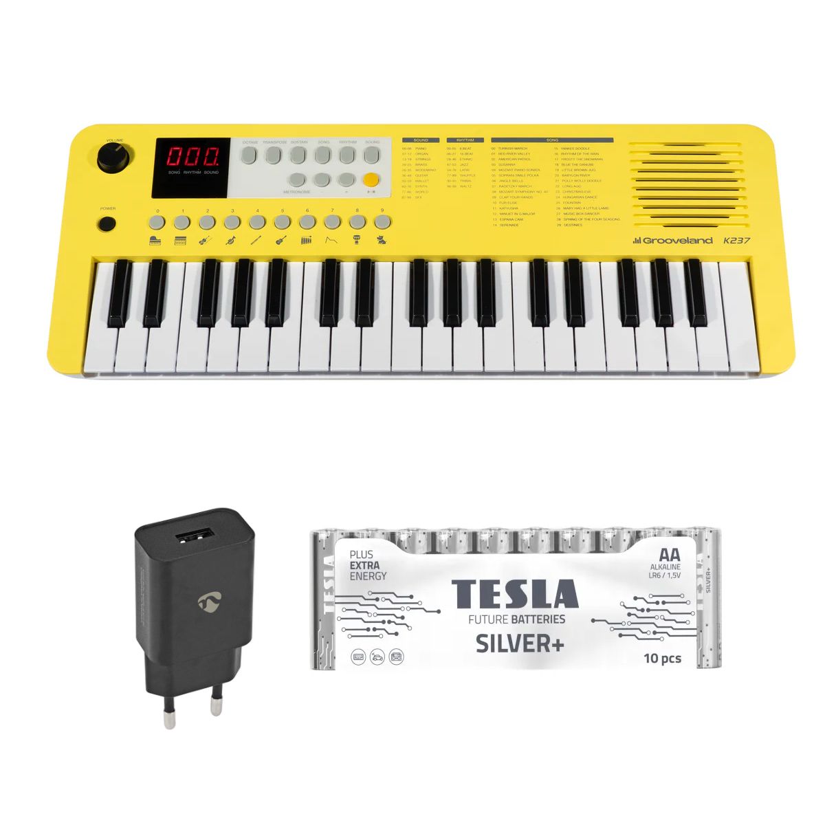 Grooveland E237 Keyboard Startpakke (Yellov)