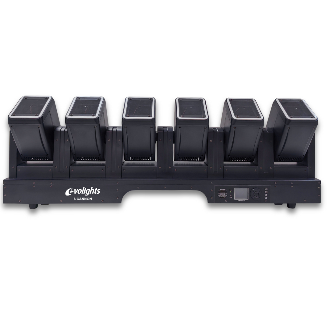 Evolights 6 Barra mobile Cannon 6x60W RGBW