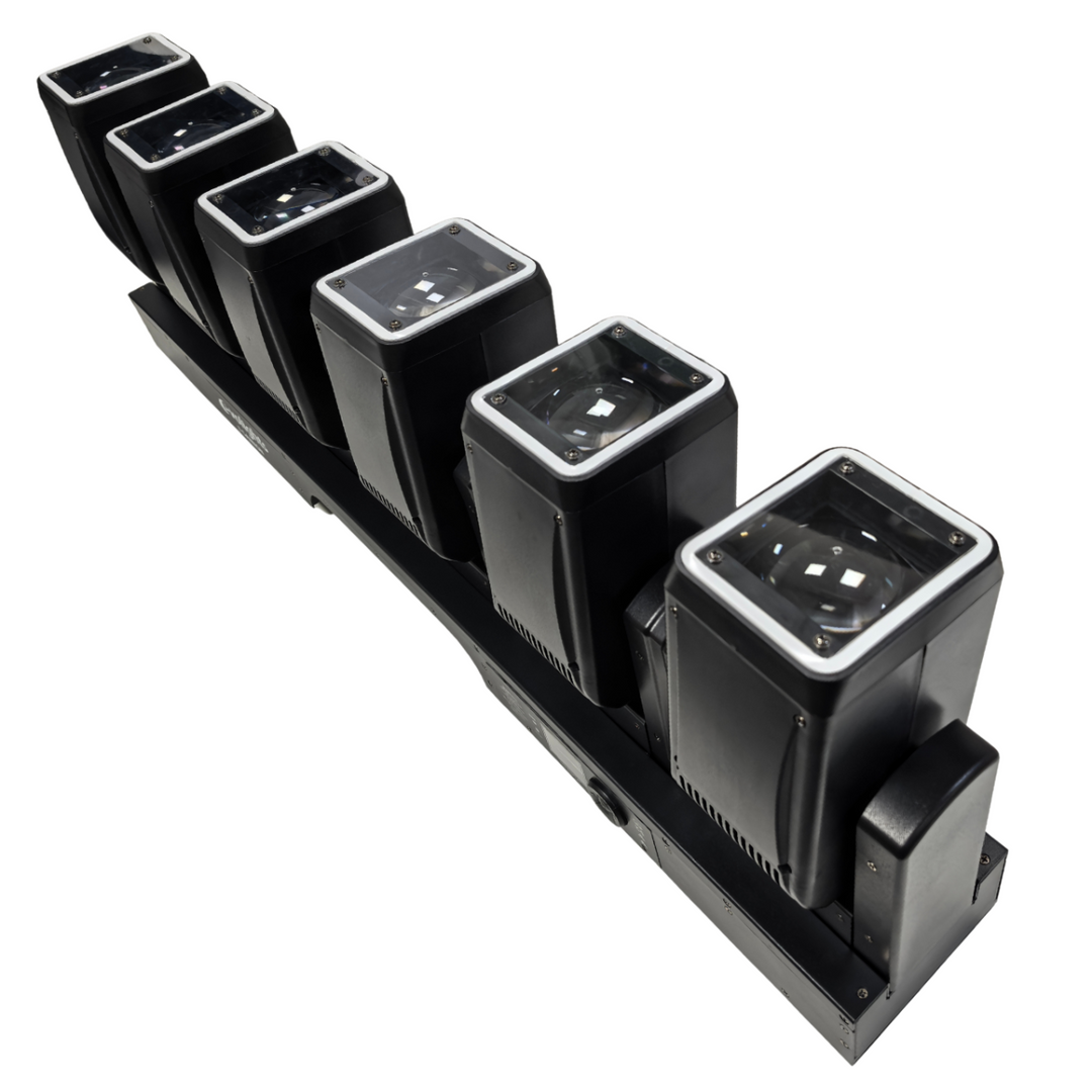 Evolights 6 Barra mobile Cannon 6x60W RGBW