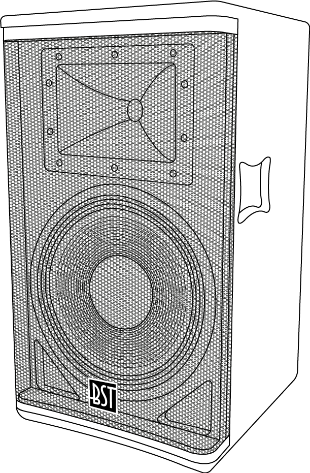 BST SA15DSP - Altoparlante PA Attivo (600W, 15")