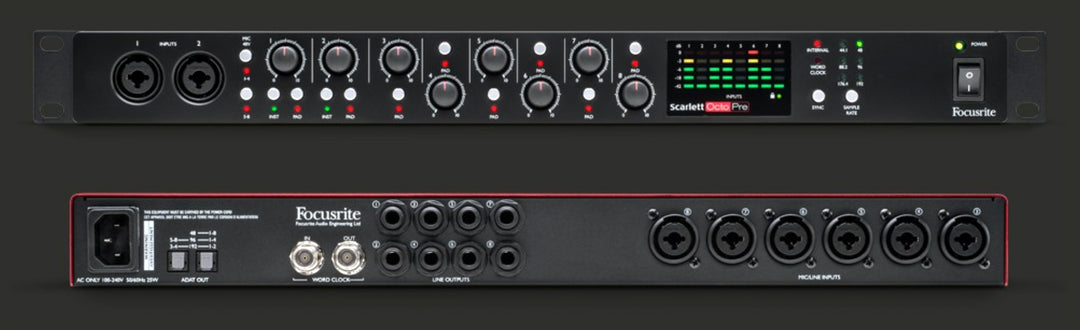 Focusrite Scarlett Octopre Microfoni Preamp