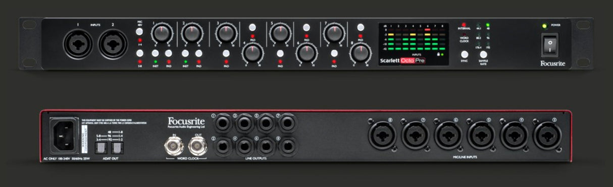 Focusrite Scarlett Octopre Microfoni Preamp