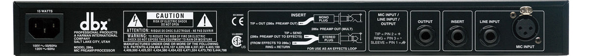 dbx 286S Preamp per Microfoni