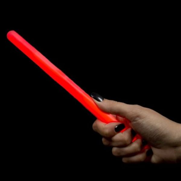 10 pezzi bastoncini luminosi 10" (Rosso)