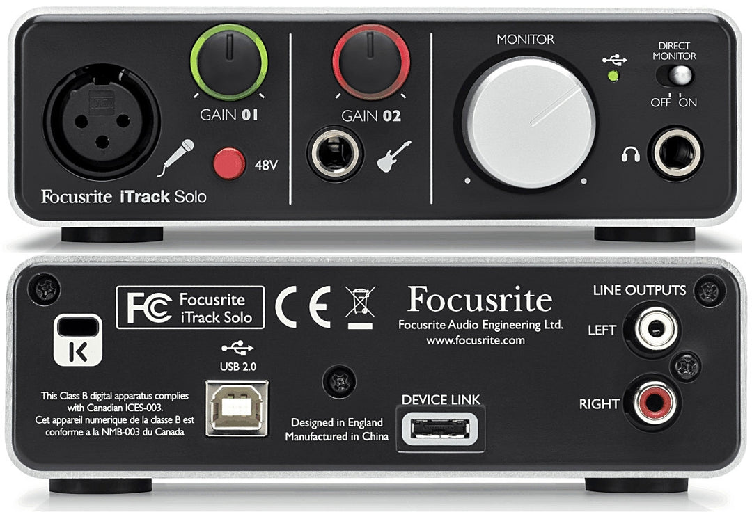 Focusrite iTrack Solo Lightning Schede Audio