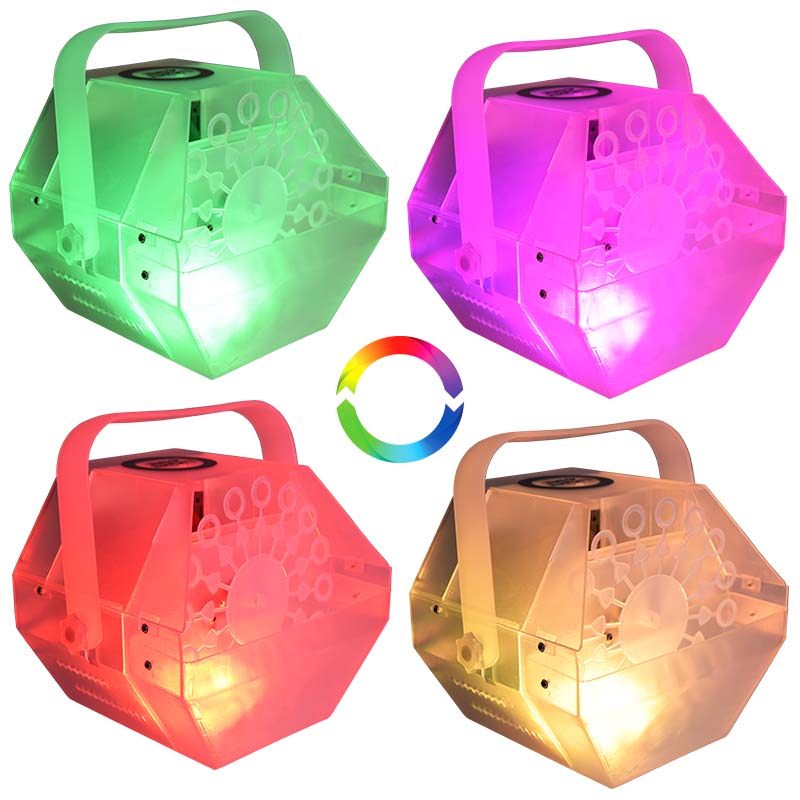 Light4Me Bubble LED Macchina per bolle con luci LED multicolori