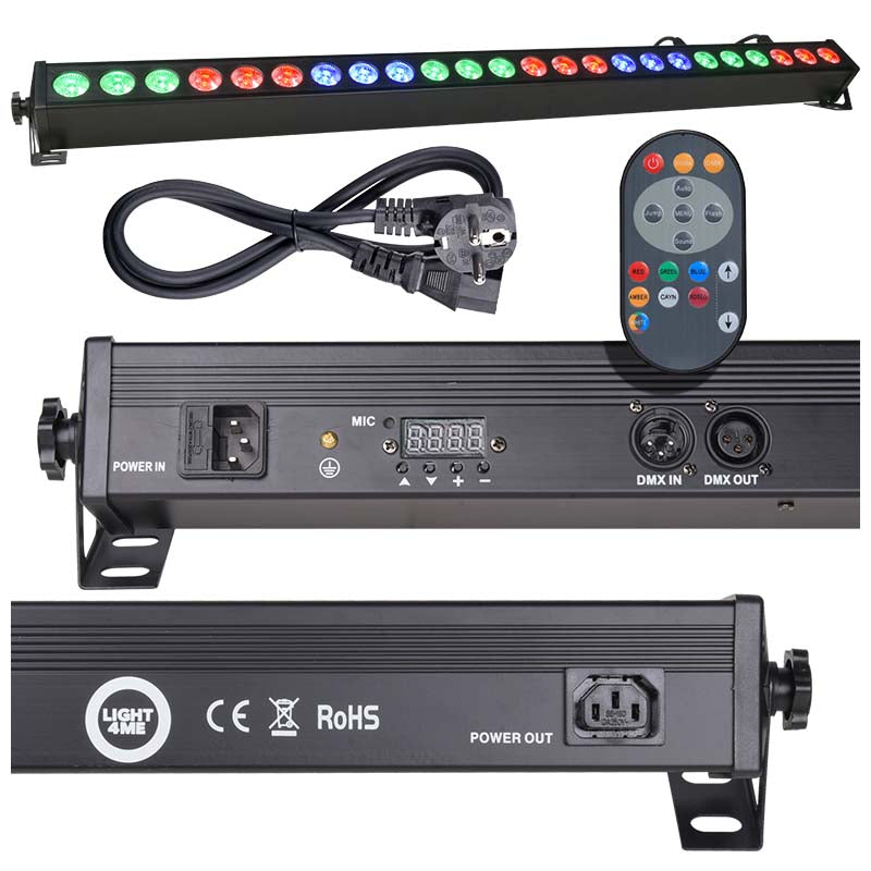 LIGHT4ME DECO BAR 24 RGB IR LED-bar + telecomando