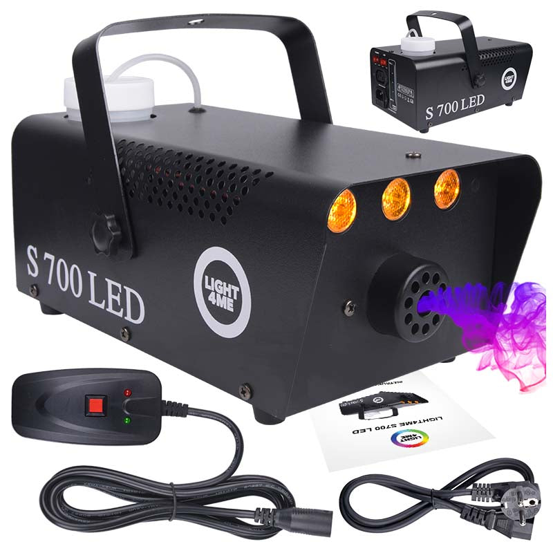 LIGHT4ME S 700W LED generatore di effetti macchina del fumo e della nebbia con telecomando