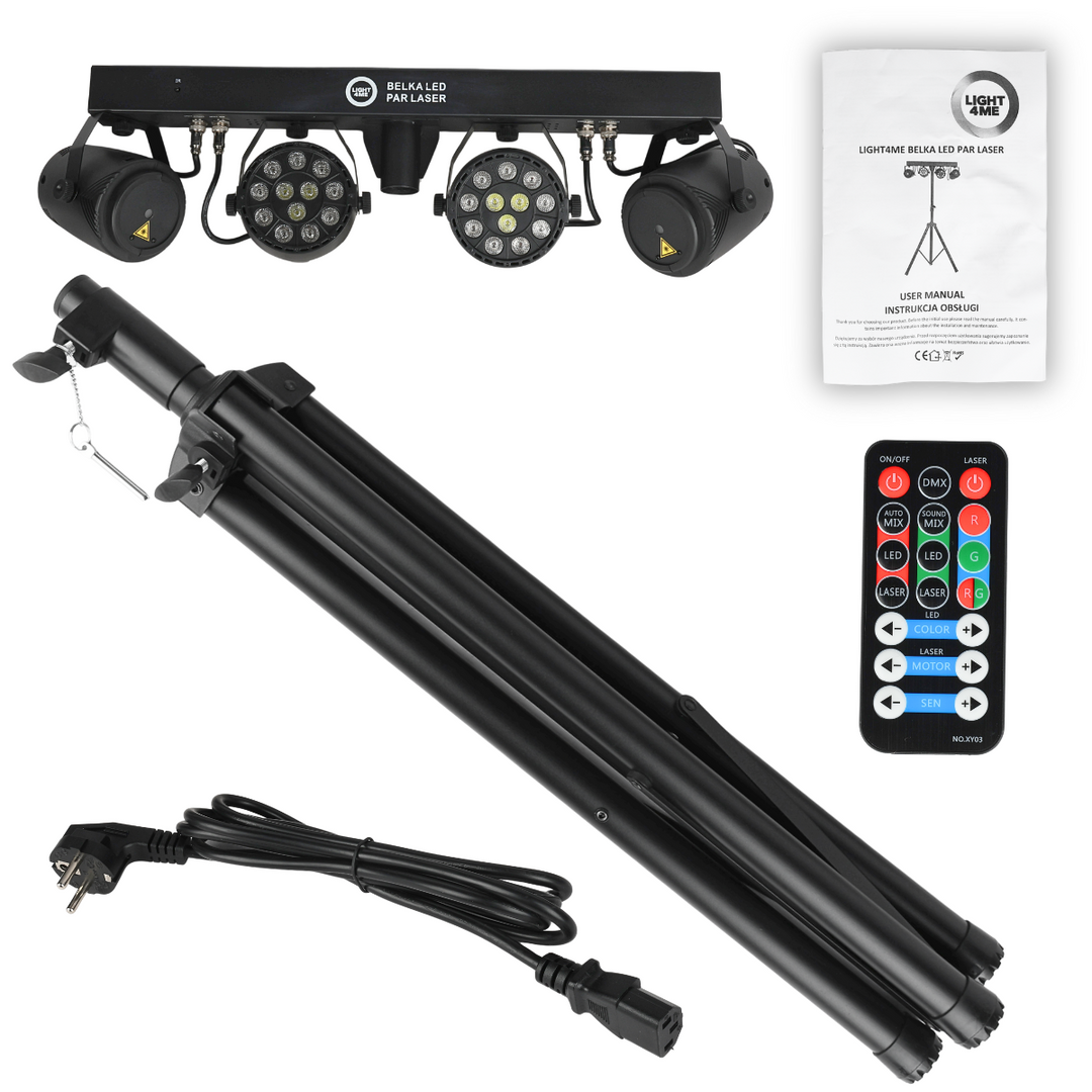 Light4Me T-BAR LED Laser PAR-sistema