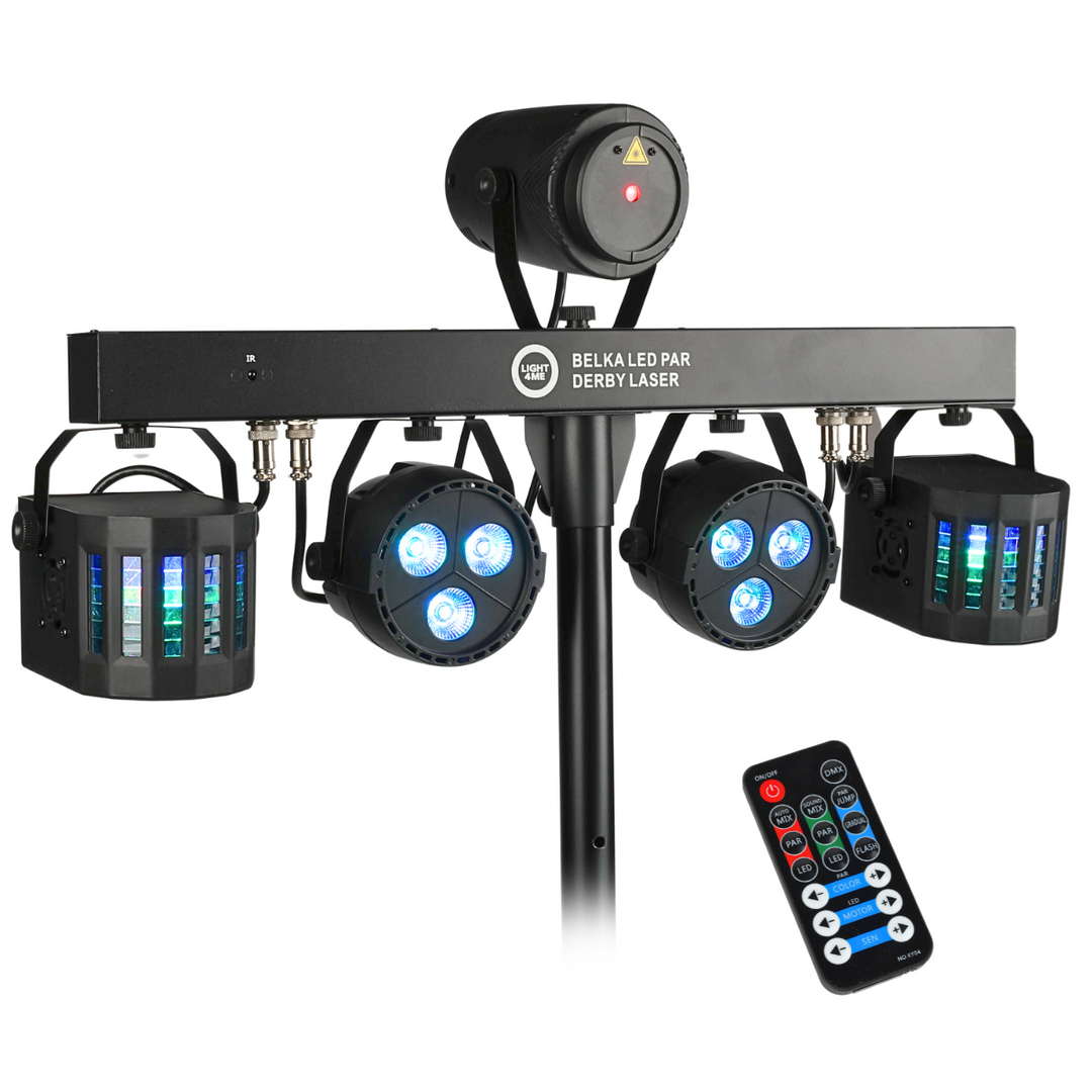 Light4Me T-Bar Par LED Derby Laser MultiBar