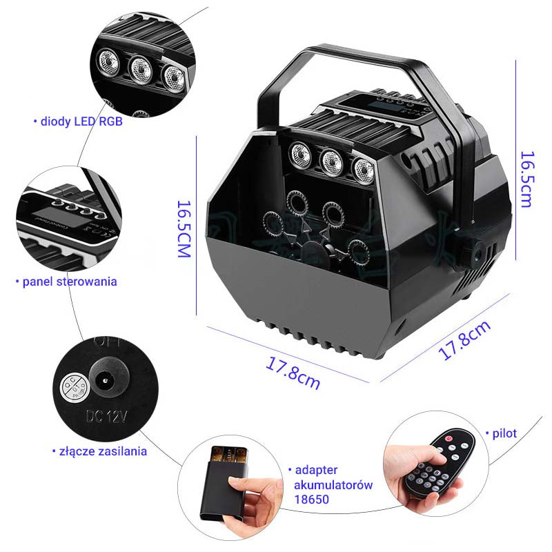 Light4Me Batteridrevet Sæbeboblemaskine