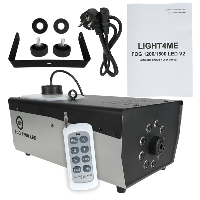 Light4Me FOG 1500 LED Macchina del Fumo con DMX
