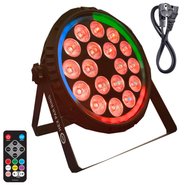 Light4Me Anello Hex PAR 18x6W RGBWA-UV