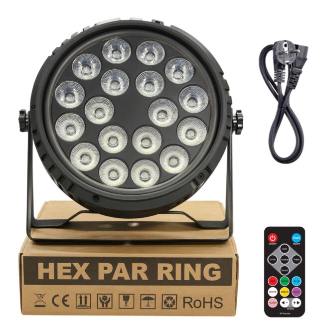 Light4Me Anello Hex PAR 18x6W RGBWA-UV