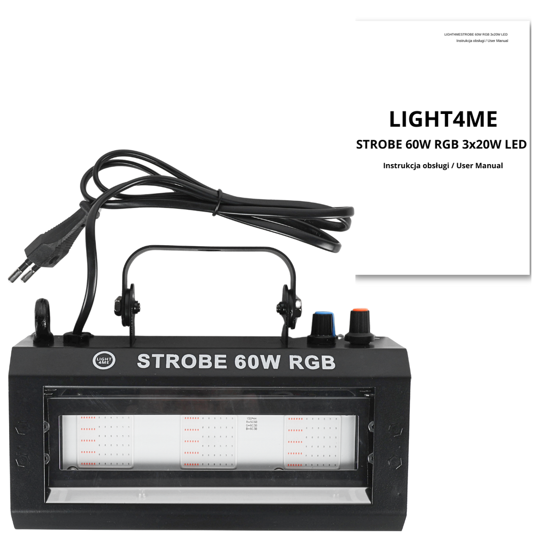 LIGHT4ME STROBE 60W RGB strobe effetto luce