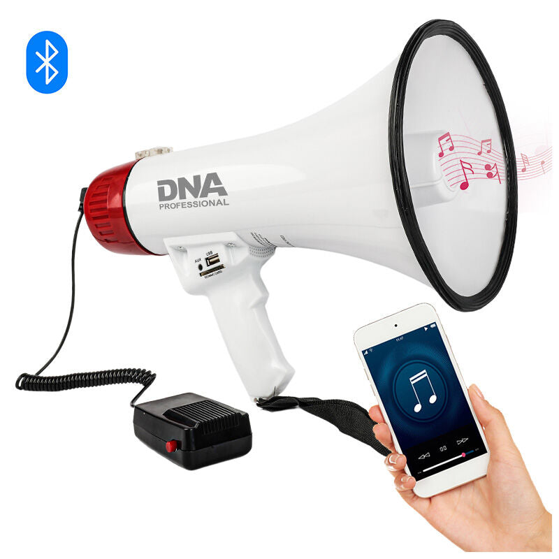 Megafono DNA MEGA1 30W con Bluetooth, USB, AUX e MicroSD