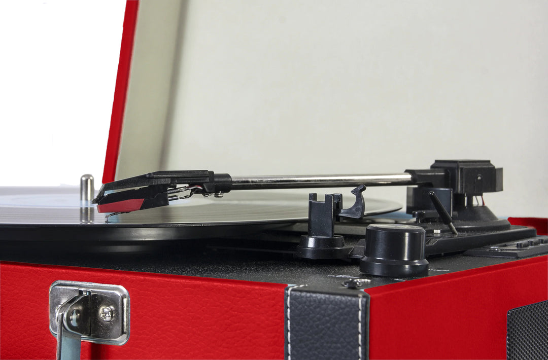 Madison Vintage Pladespiller con Bluetooth (Rosso)