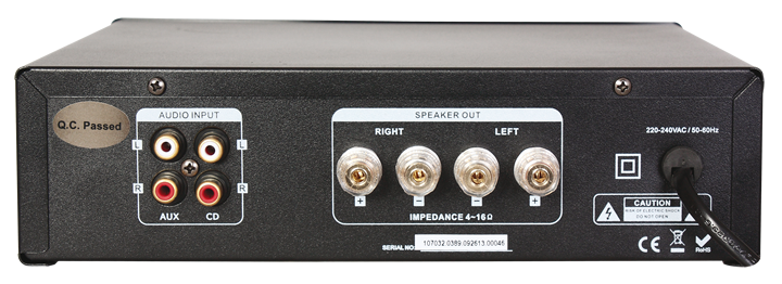 MAD1000 HI-FI Amplifier w. Bluetooth (2x50W)