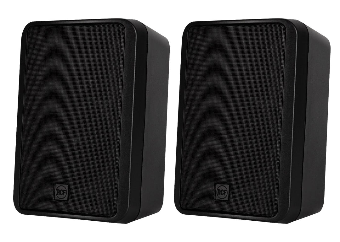 RCF Altoparlante da parete a 2 vie 5" set (2 pezzi) 60W 100 V IP55, Nero