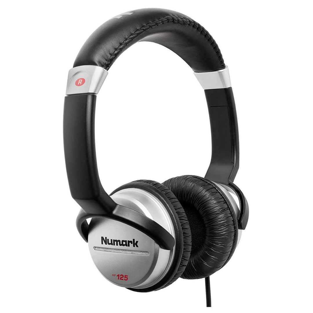 Numark HF125 DJ-Cuffie (Nero/Argento)