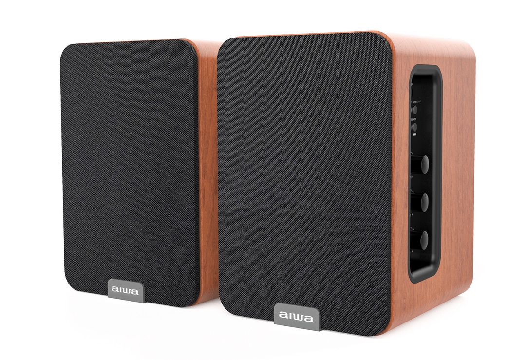 AIWA SPA-200 altoparlanti Bluetooth attivi, marroni