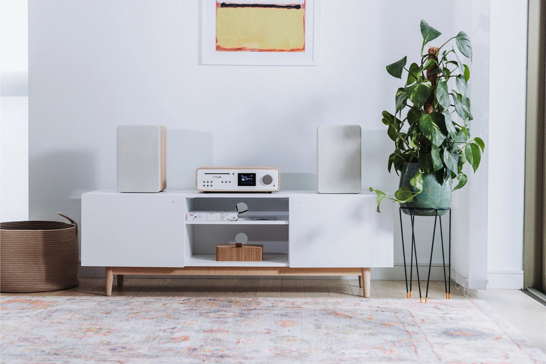 Pure Classic Stereo Hi-Fi System – DAB+, CD, Bluetooth, 100W, legno di quercia