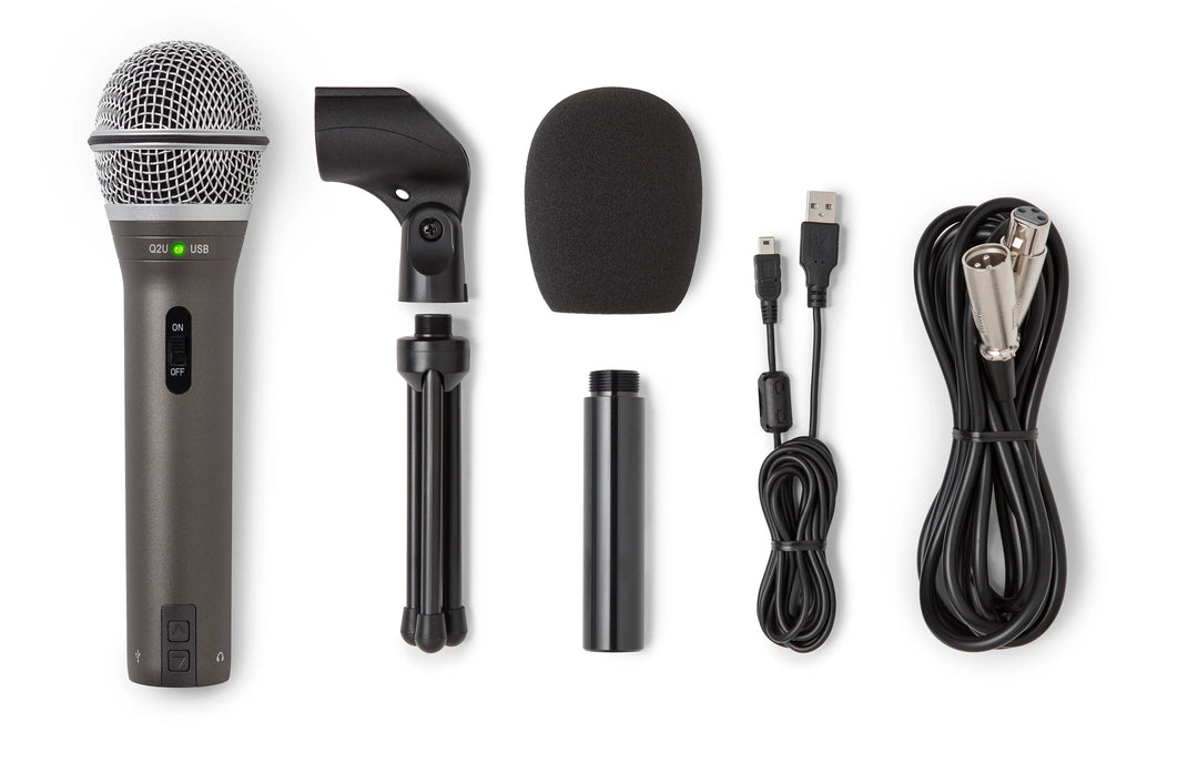 Samson Q2U USB/XLR Microfono (Grigio)