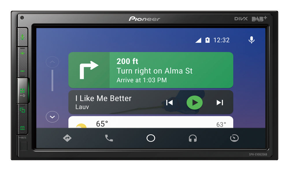 Pioneer SPH-EVO62DAB-Uni 1-DIN Autoradio con Apple CarPlay, DAB e Bluetooth