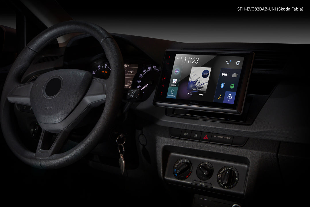 Pioneer SPH-EVO82DAB-Uni1-DIN Autoradio con Apple CarPlay, DAB e Bluetooth