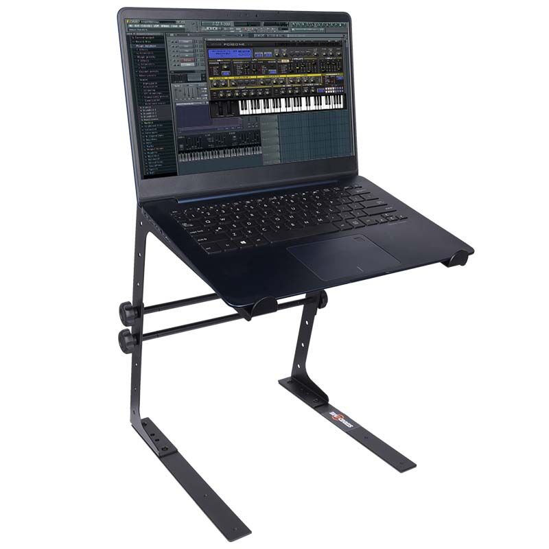 Supporto per laptop con staffa di montaggio – regolabile per 12–17", Nero
