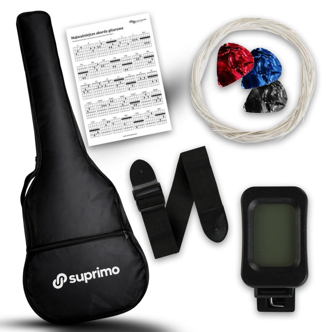 Suprimo CGS3 BK Chitarre classica 4/4 – Set per principianti nero