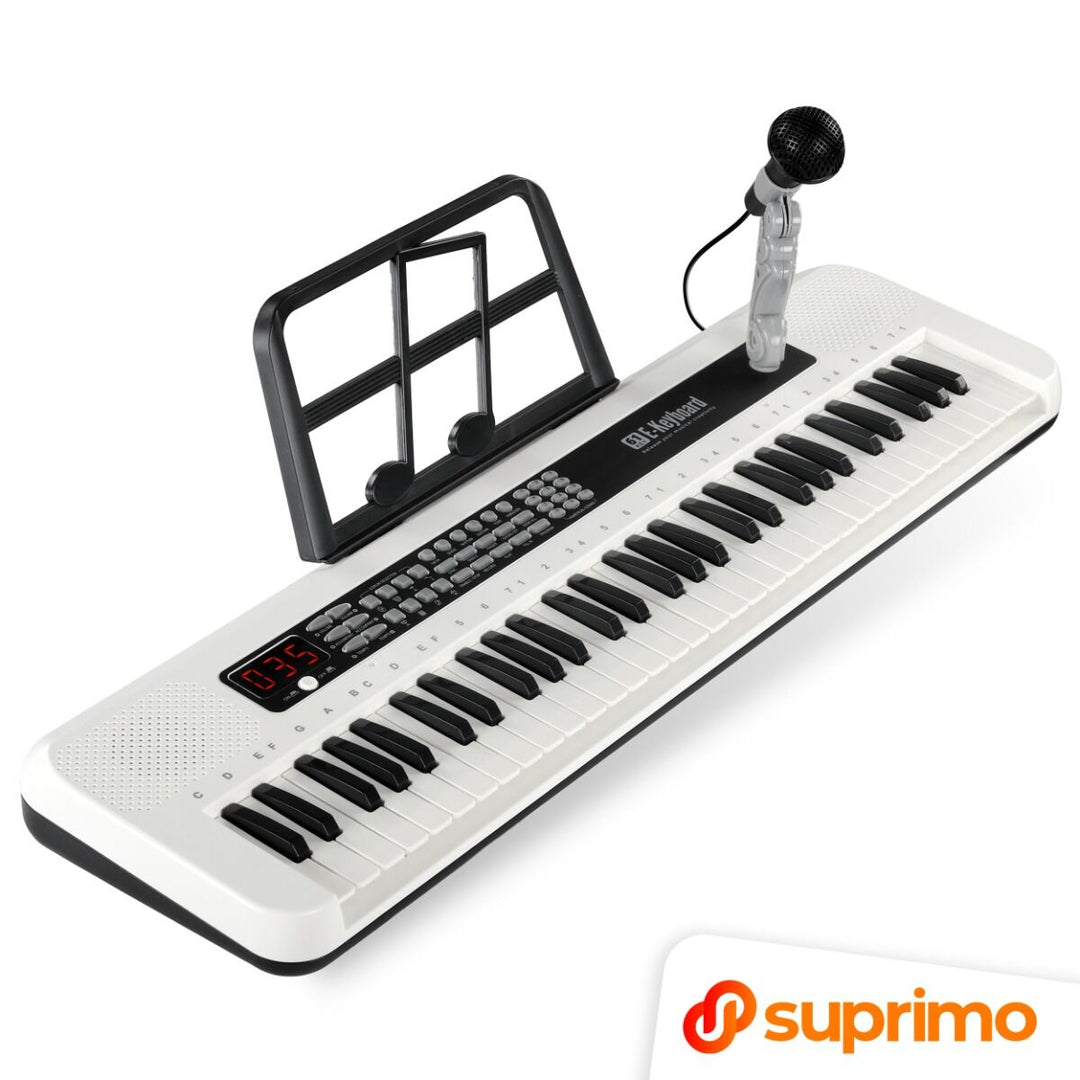 SUPRIMO KEY61 KD Keyboard 61 tasti con microfono, bianco