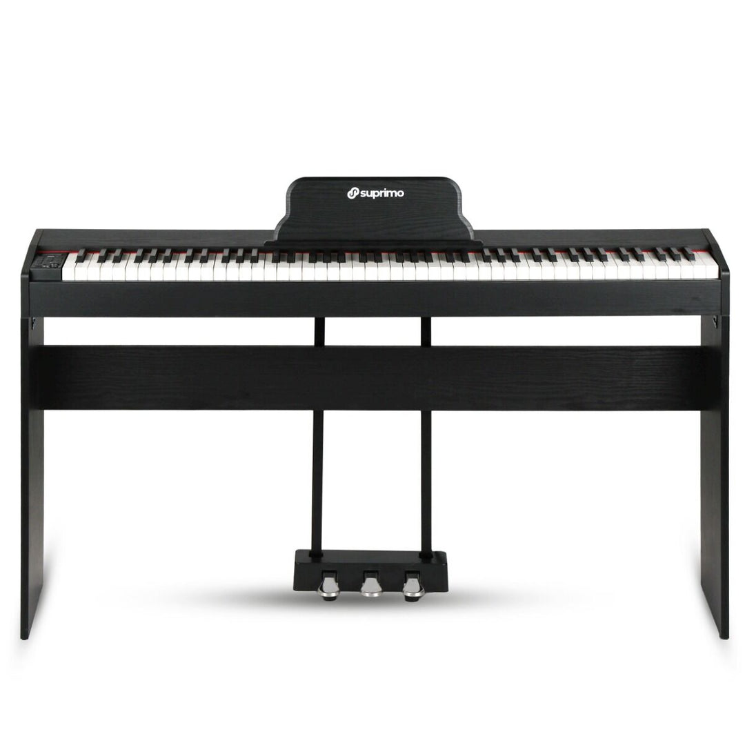 Suprimo SDP88 BK Pianoforte digitale 88 con tasti pesati, Nero